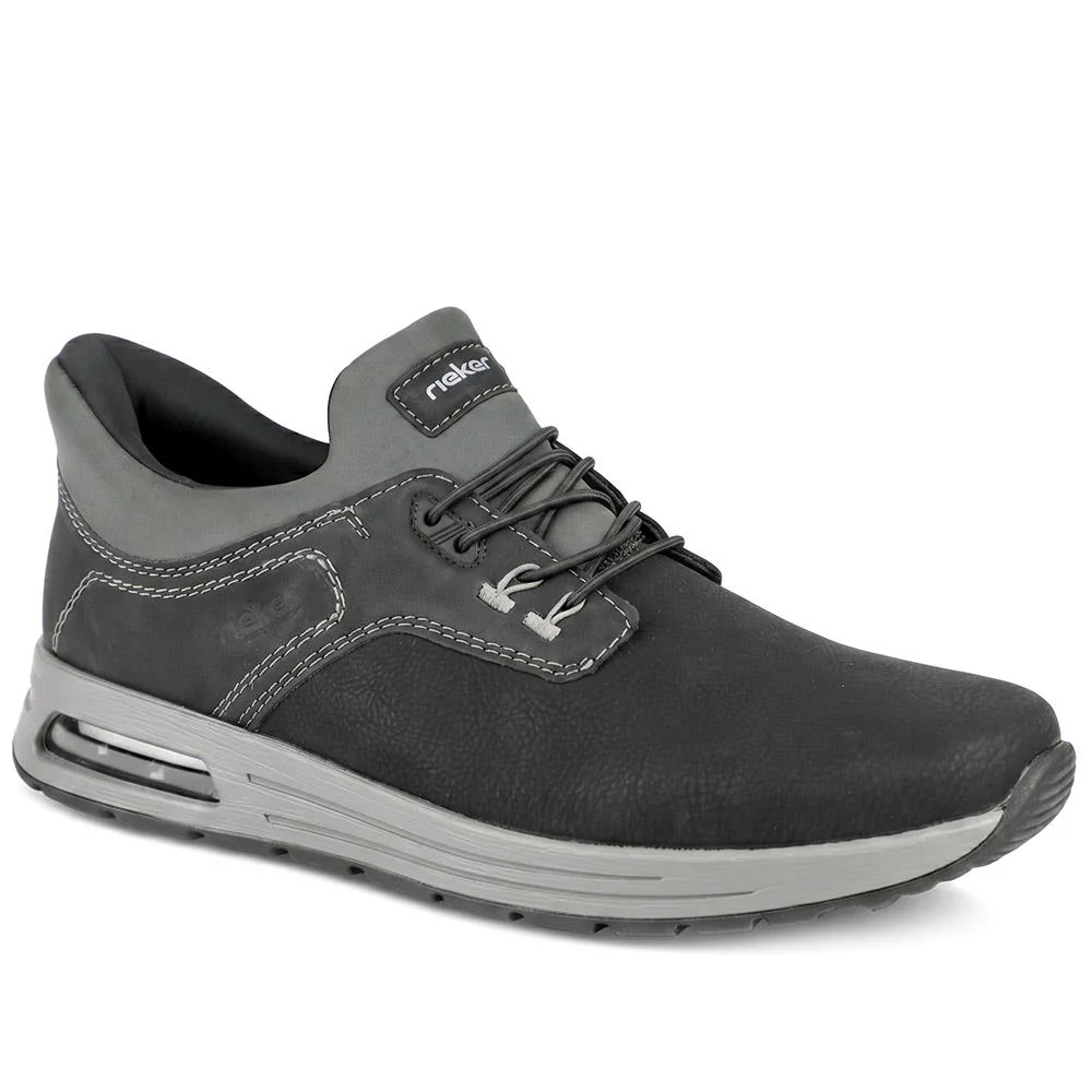 Rieker Slip On Bungee Lace Shoes - RKR43057 / 330 230 - Black