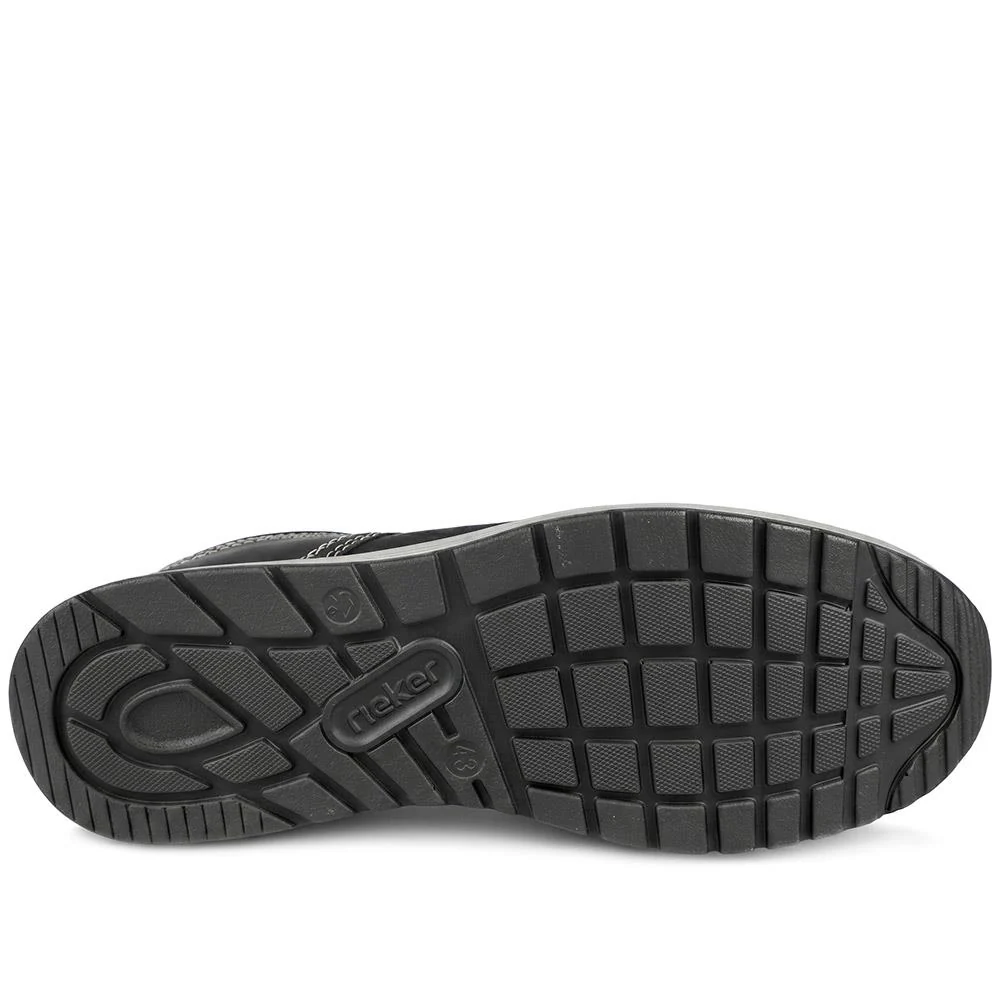 Rieker Slip On Bungee Lace Shoes - RKR43057 / 330 230 - Black - Image 5