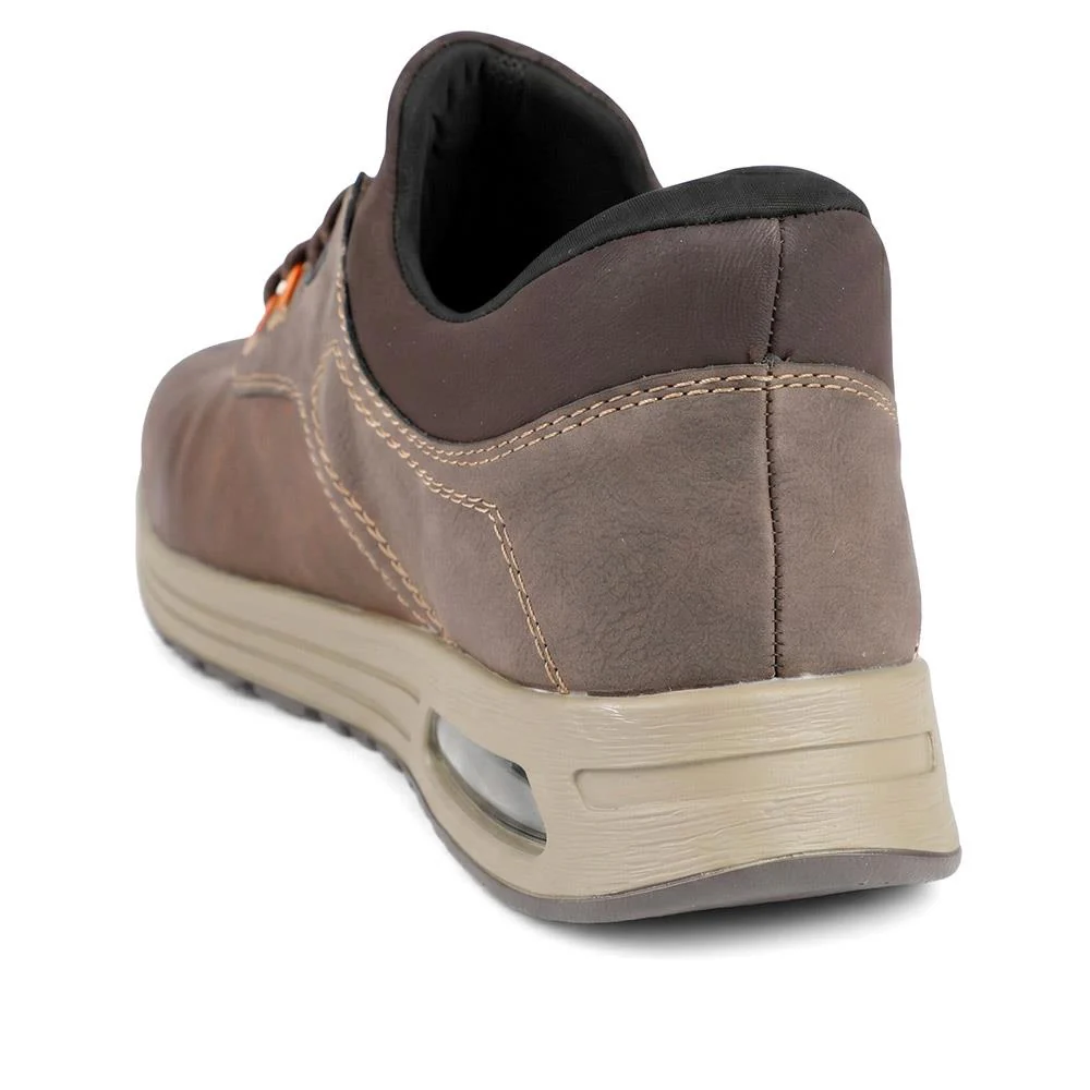 Rieker Slip On Bungee Lace Shoes - RKR43057 / 330 230 - Brown - Image 3