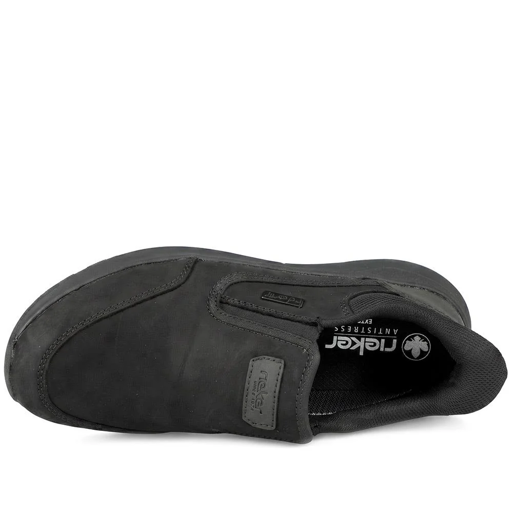 Rieker Slip On Grippy Shoes - RKR43051 / 330 221 - Black - Image 4