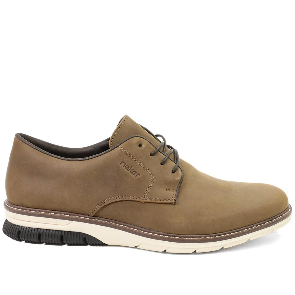 Rieker Smart Casual Lace Up Shoes - RKR43506 / 328 965 - Taupe - Image 2