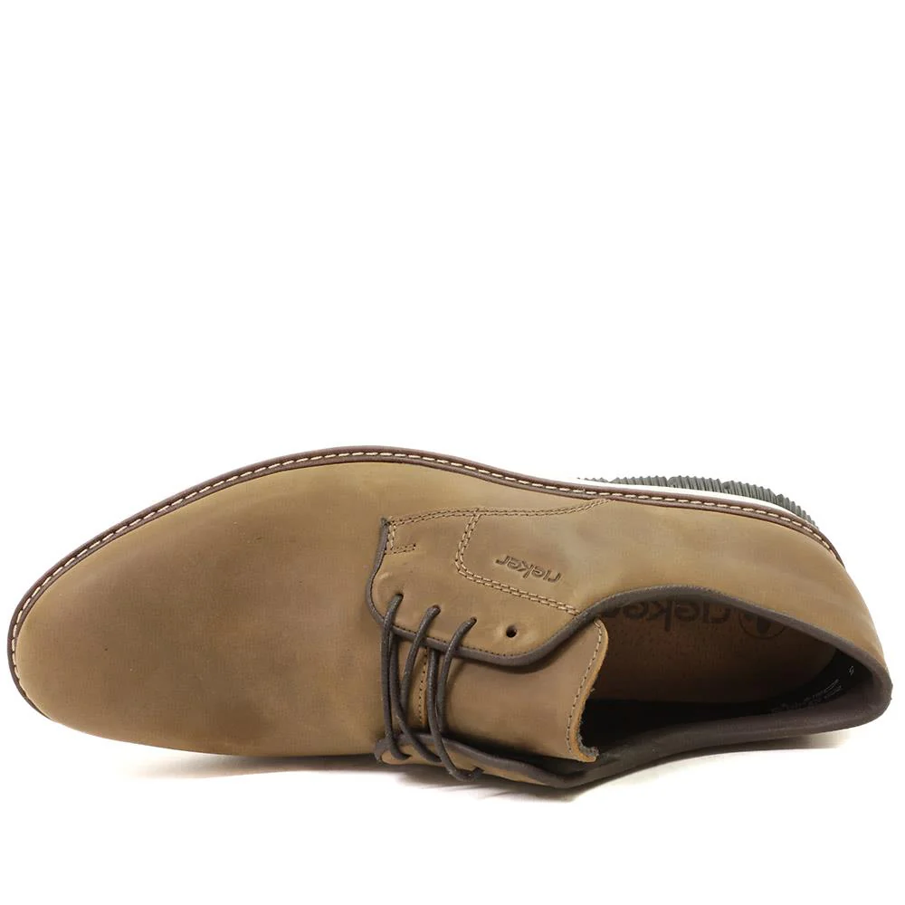Rieker Smart Casual Lace Up Shoes - RKR43506 / 328 965 - Taupe - Image 4
