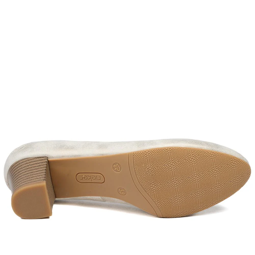 Rieker Smart Court Shoes - RKR43519 / 328 782 - Gold - Image 6