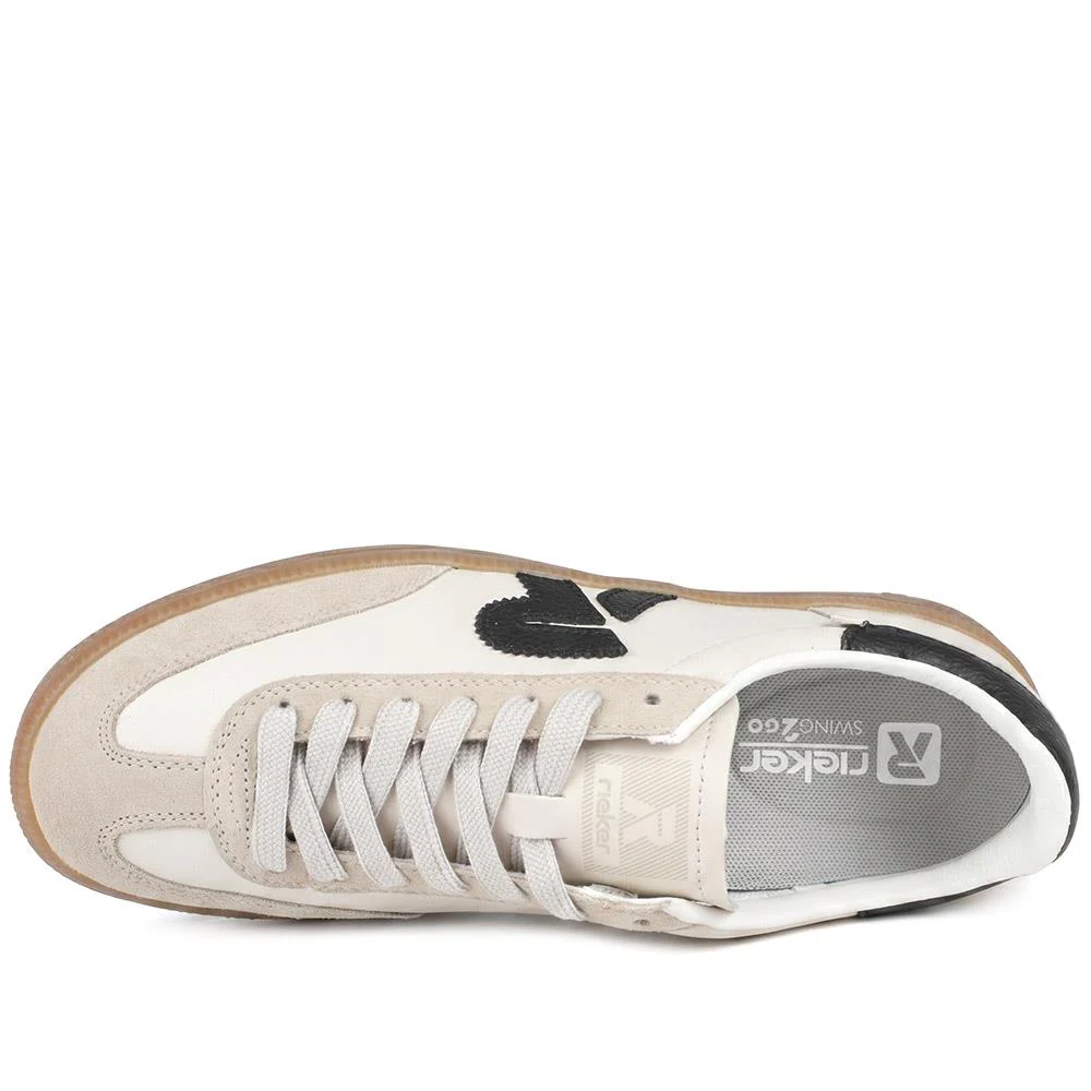 Rieker Sport Lace Up Shoes - RKR43033 / 330 197 - White - Image 4