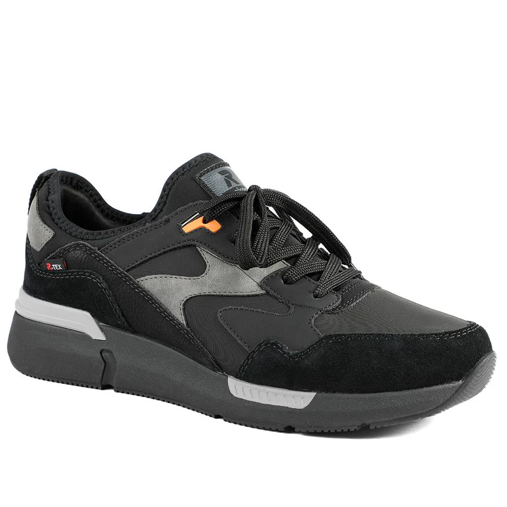 Rieker Sport Lace Up Trainers - RKR43586 / 329 447 - Black Multi