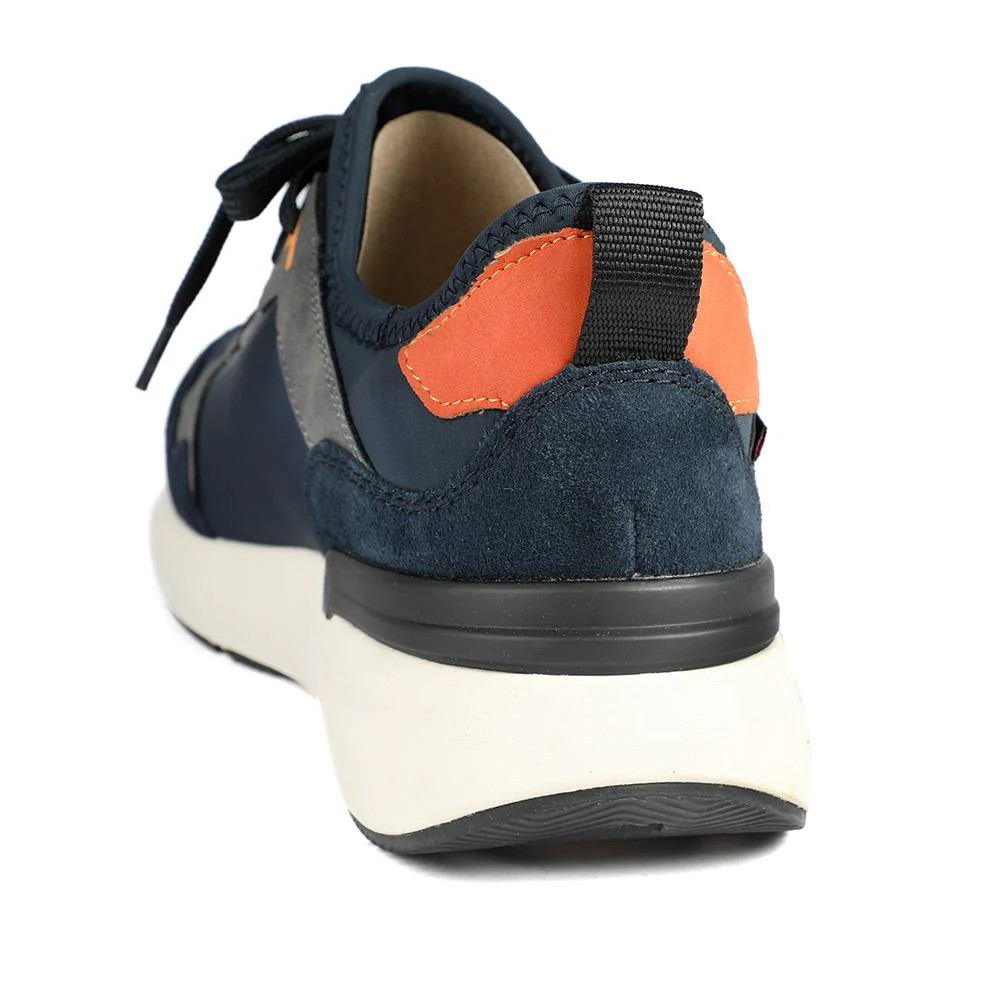 Rieker Sport Lace Up Trainers - RKR43586 / 329 447 - Navy Multi - Image 4