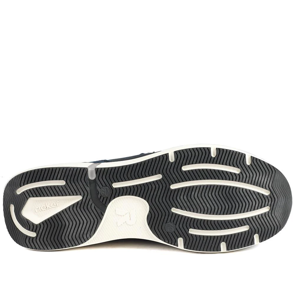 Rieker Sport Lace Up Trainers - RKR43586 / 329 447 - Navy Multi - Image 6