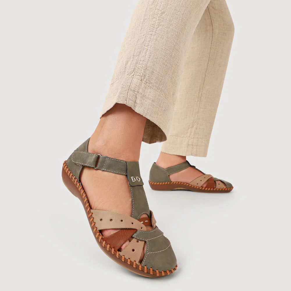 Rieker Touch-Fastening Sandals - RKR39538 / 325 034 - Green-Multi - Image 6