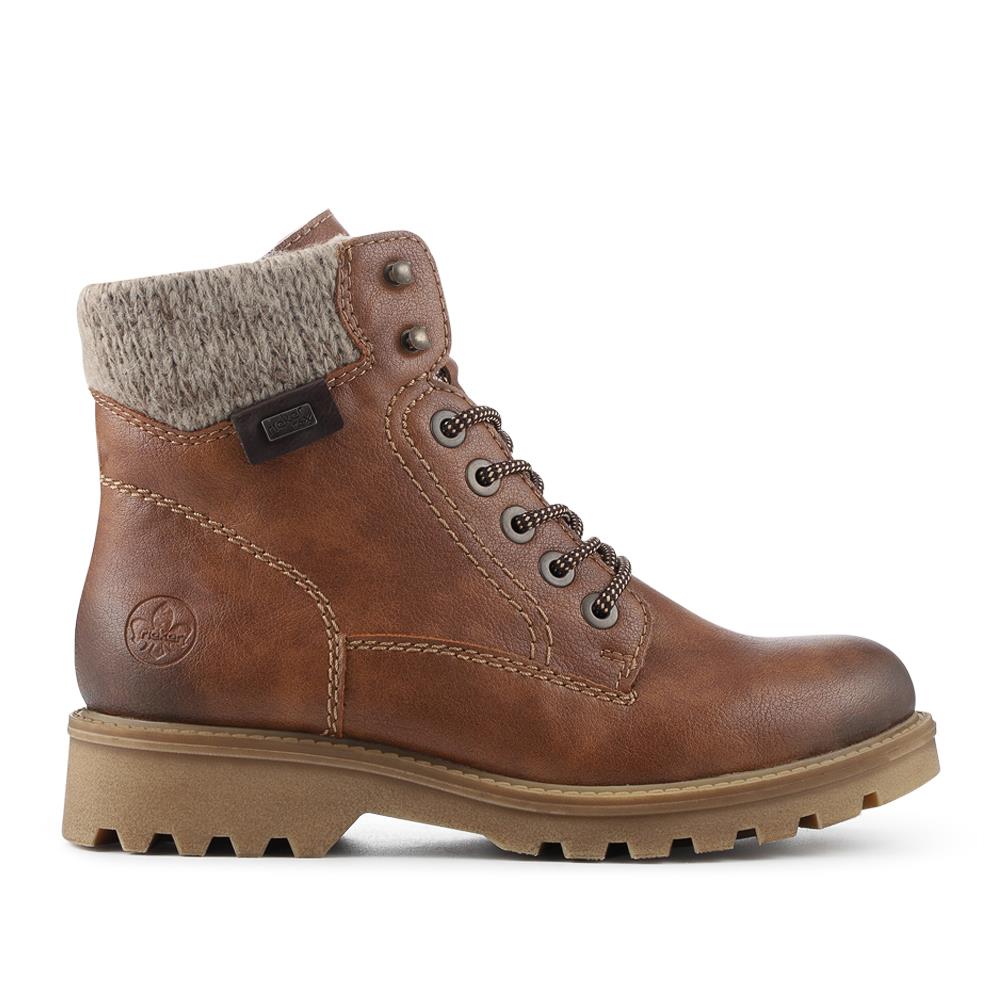 Rieker Water Resistant Boots - RKR42553 / 328 206 - Tan - Image 3