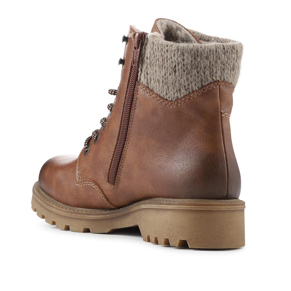Rieker Water Resistant Boots - RKR42553 / 328 206 - Tan - Image 4