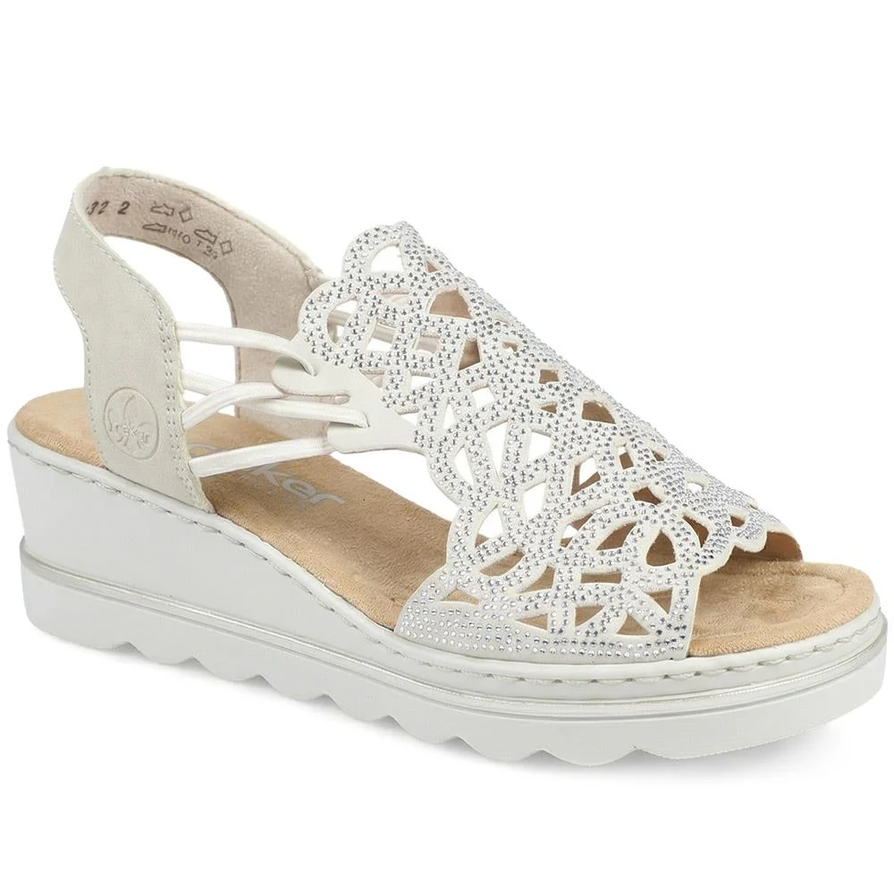 Rieker Wedged Slingback Sandals - RKR43575 / 329 203