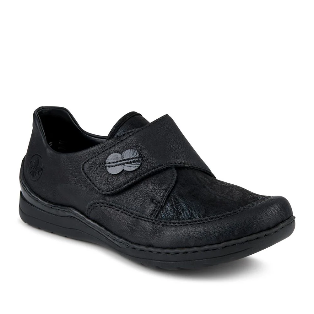 Rieker Wide Fit Cushioned Touch-Fasten Shoes - RKR42525 / 327 691