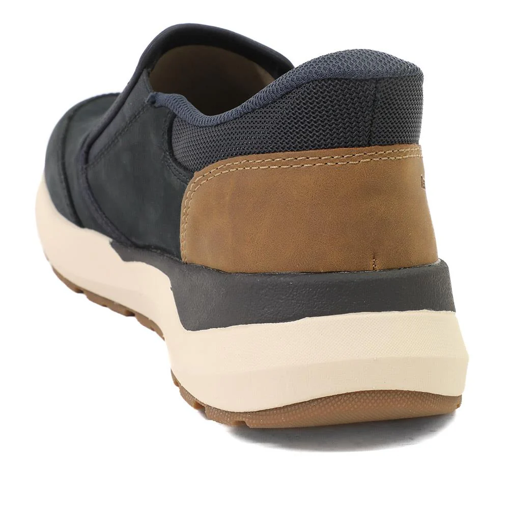 Rieker Wide Fit Elasticated Shoes - RKR43502 / 328 773 - Navy - Image 3
