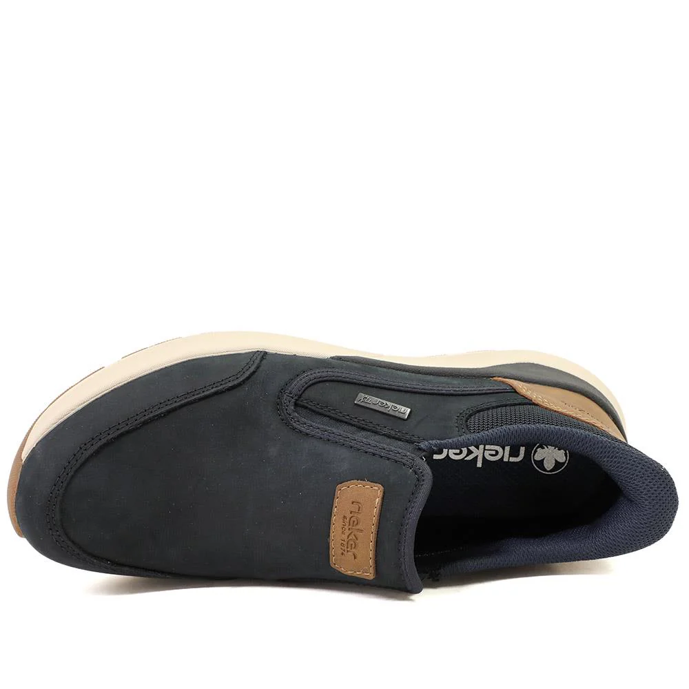 Rieker Wide Fit Elasticated Shoes - RKR43502 / 328 773 - Navy - Image 4
