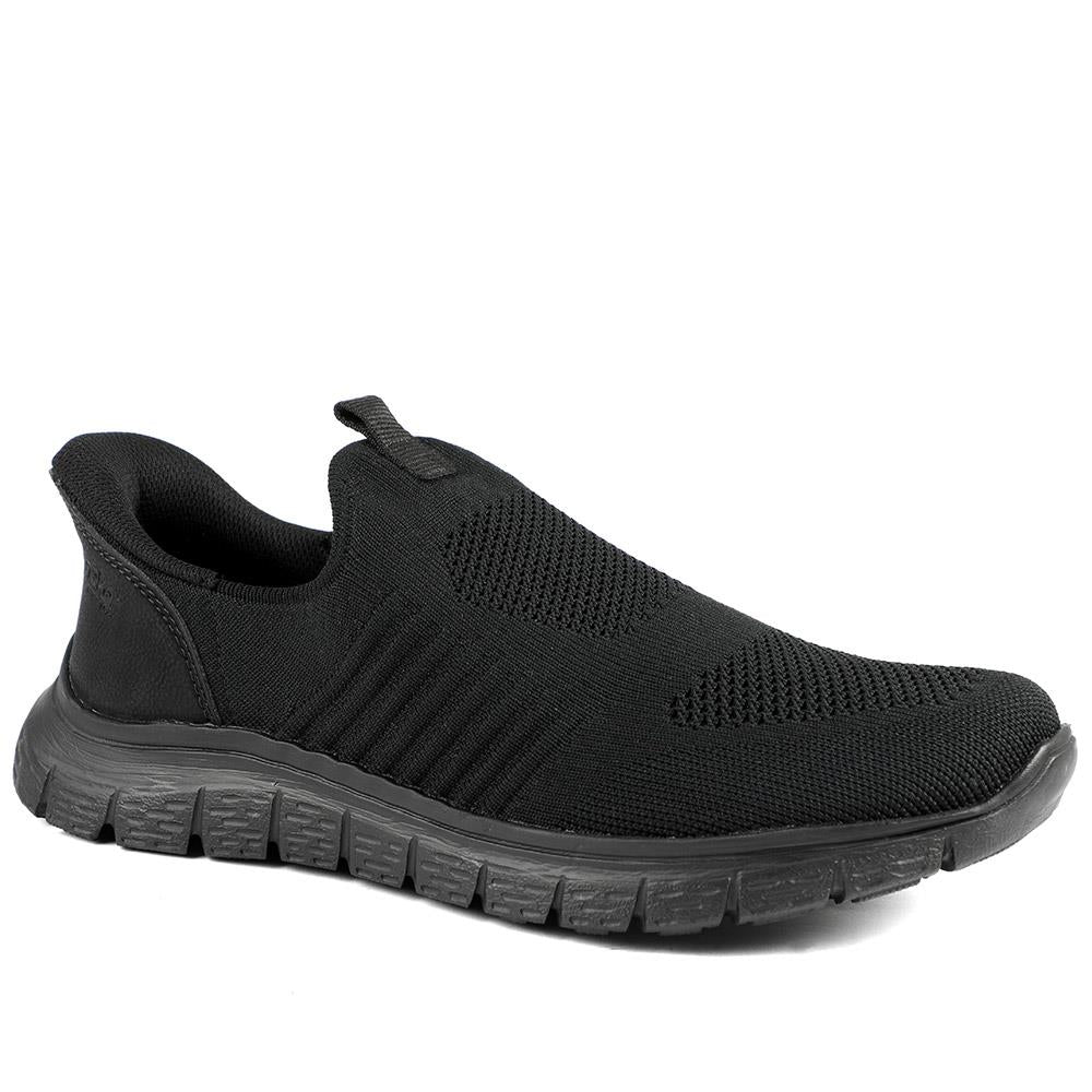 Rieker Elasticated Slip On Trainers - RKR43585 / 329 446 - Black