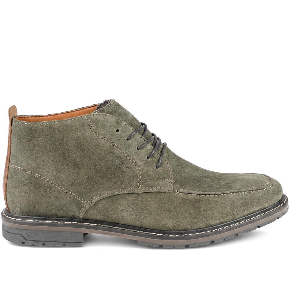 Rieker Wide Fit Suede Chukka Boots - RKR43052 / 330 225 - Khaki - Image 2