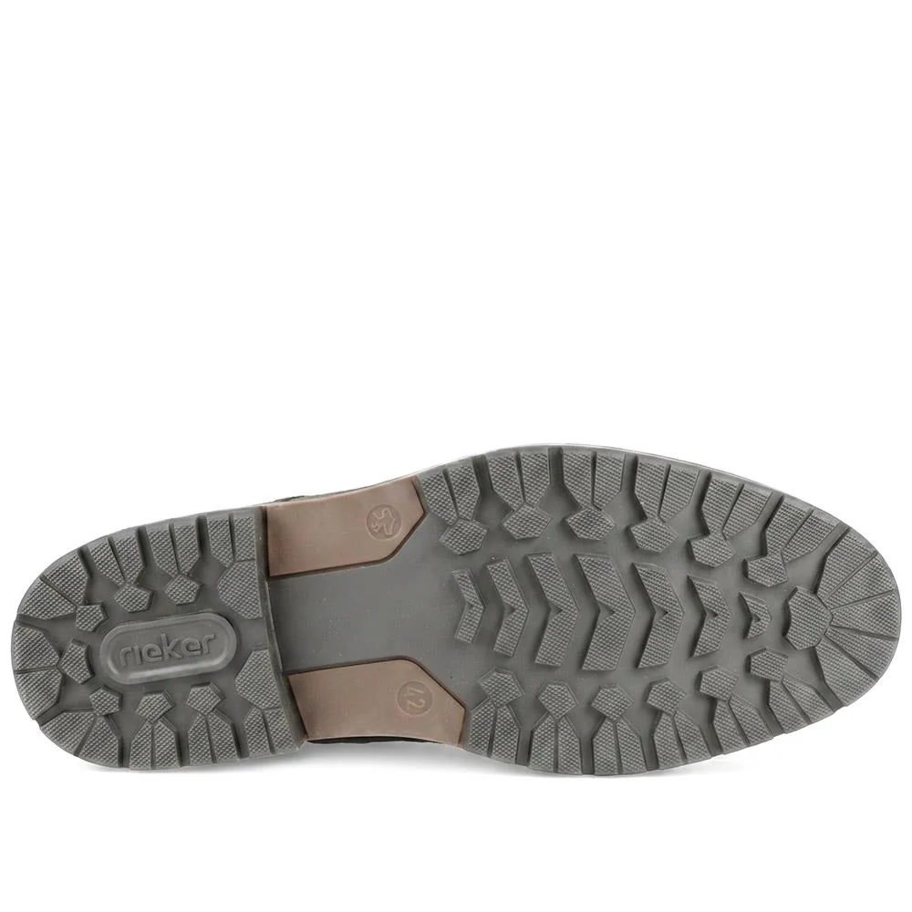 Rieker Wide Fit Suede Chukka Boots - RKR43052 / 330 225 - Khaki - Image 5