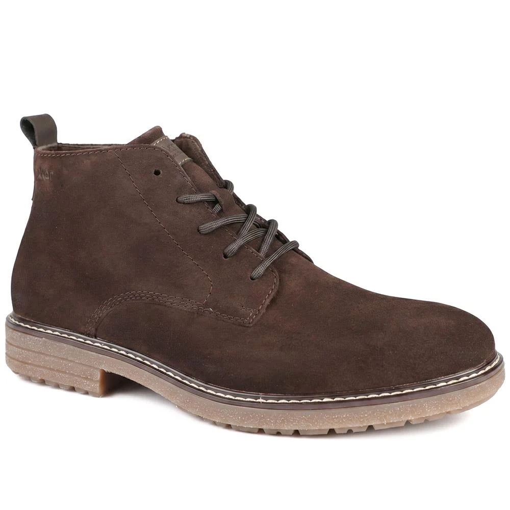 Rieker Wide Fit Suede Leather Boots - RKR43047 / 330 223