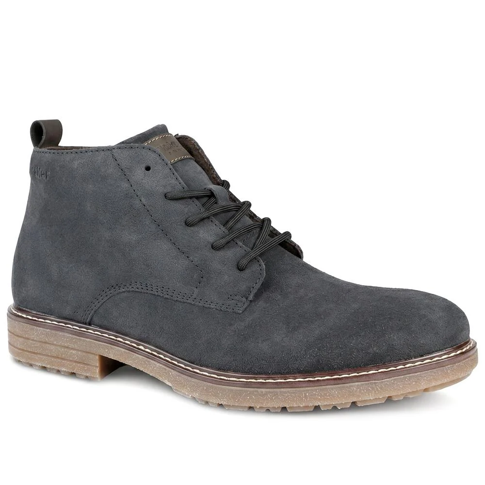 Rieker Wide Fit Suede Leather Boots - RKR43047 / 330 223 - Image 2