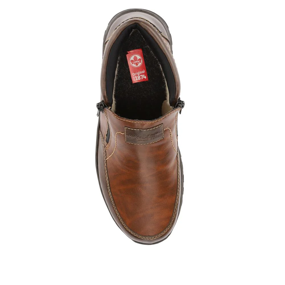 Rieker Zip Chelsea Boot - RKR36531 / 322 993 - Brown - Image 4