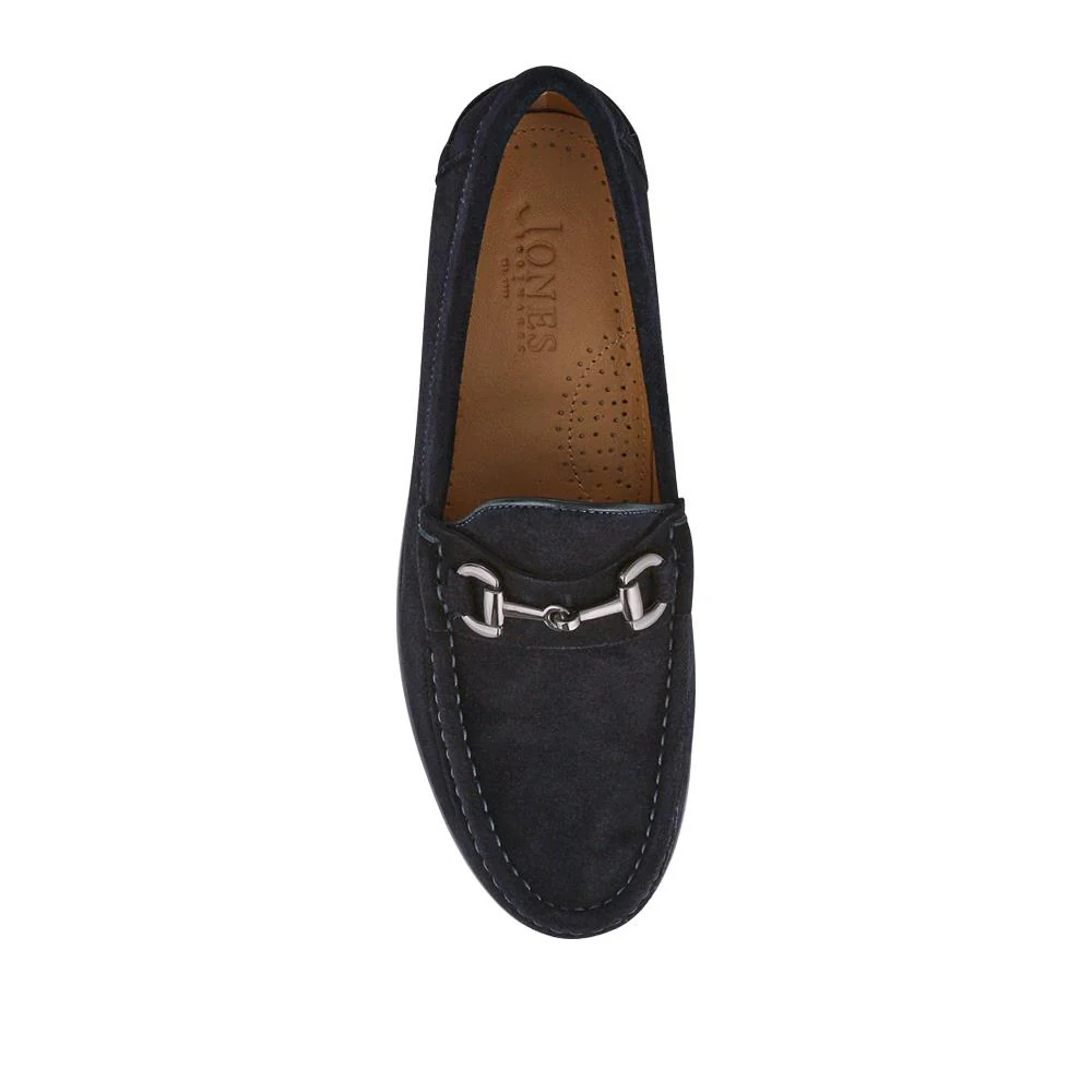 Roan Leather Slip-On Shoes - ROAN / 326 791 - Navy Suede - Image 4