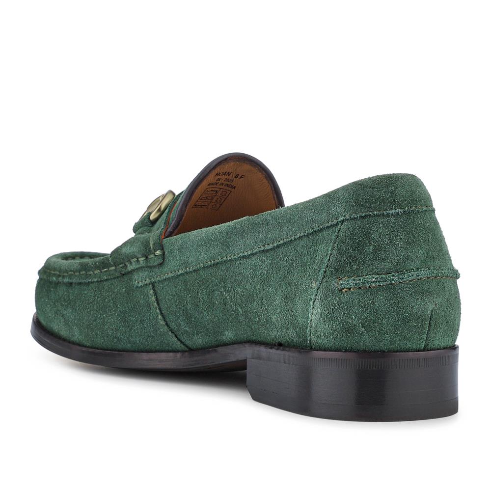 Roan Leather Slip-On Shoes - ROAN / 326 791 - Olive Suede - Image 3