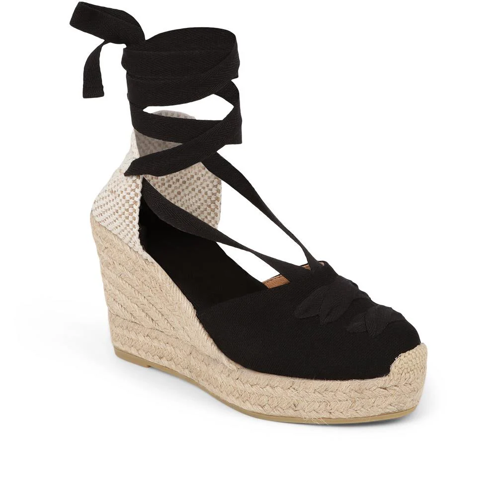 Rosabelle Lace Detail Espadrilles - ROSABELLE / 325 425 - Black