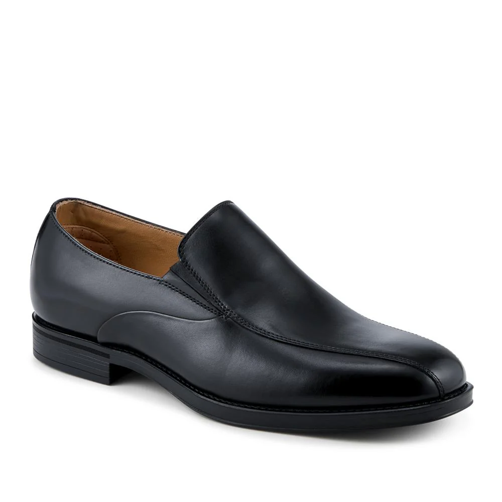 Rothbury Wide Fit Slip On Leather Loafers - ROTHBURY / 328 094 - Black