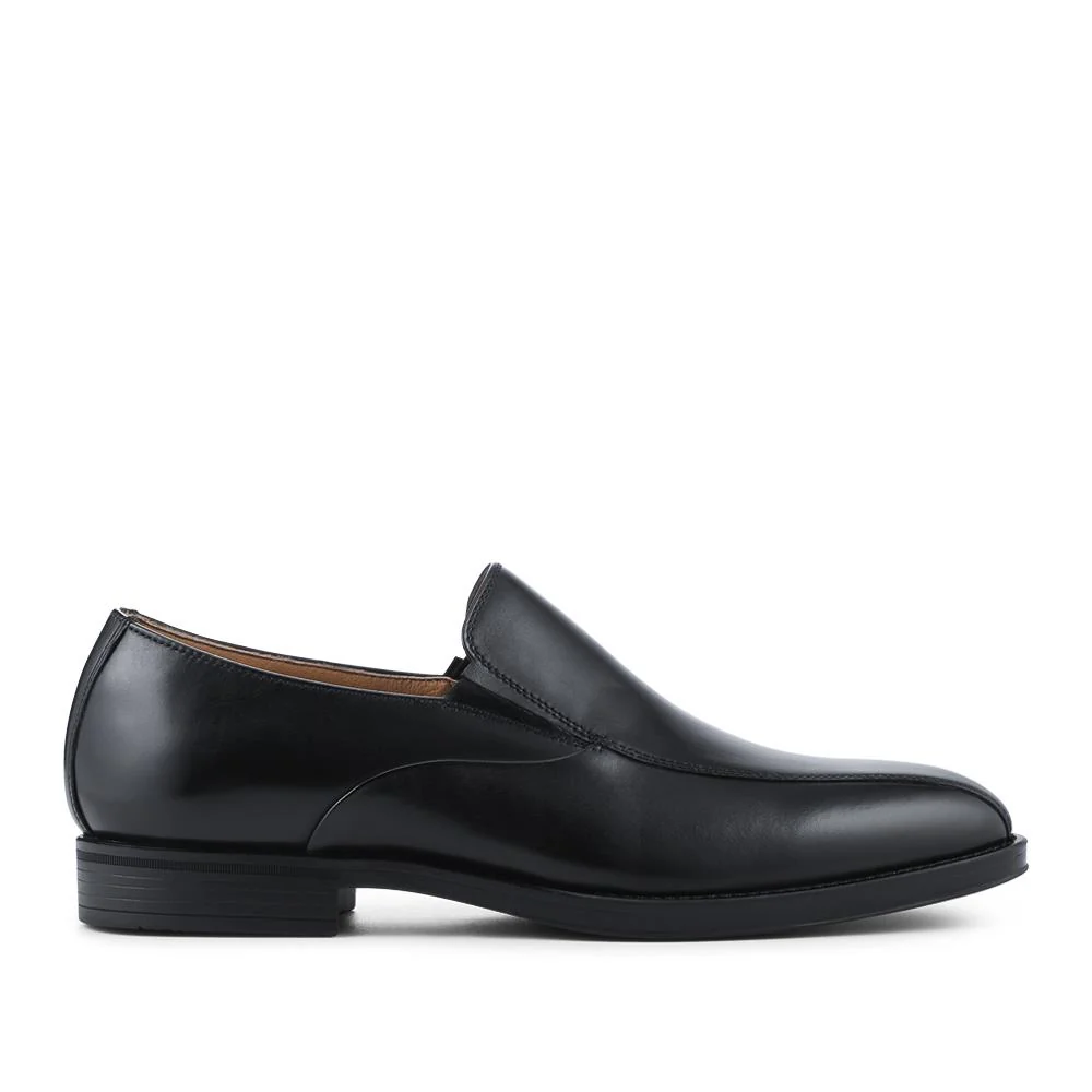 Rothbury Wide Fit Slip On Leather Loafers - ROTHBURY / 328 094 - Black - Image 2
