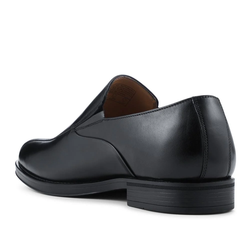 Rothbury Wide Fit Slip On Leather Loafers - ROTHBURY / 328 094 - Black - Image 3