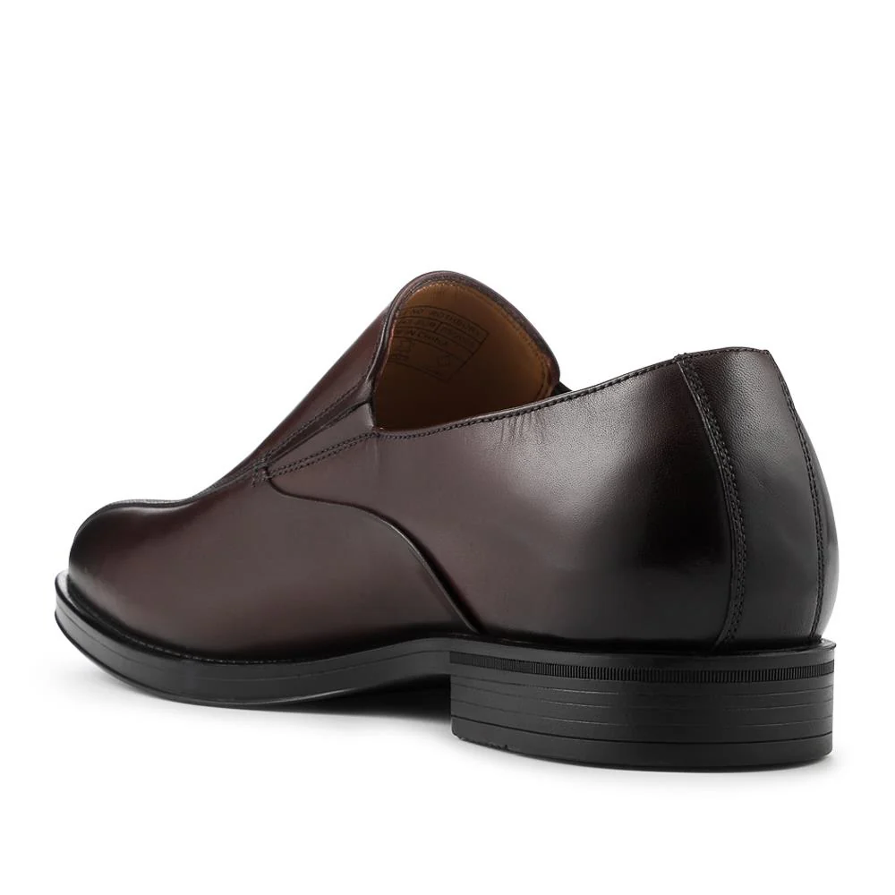 Rothbury Wide Fit Slip On Leather Loafers - ROTHBURY / 328 094 - Brown - Image 3