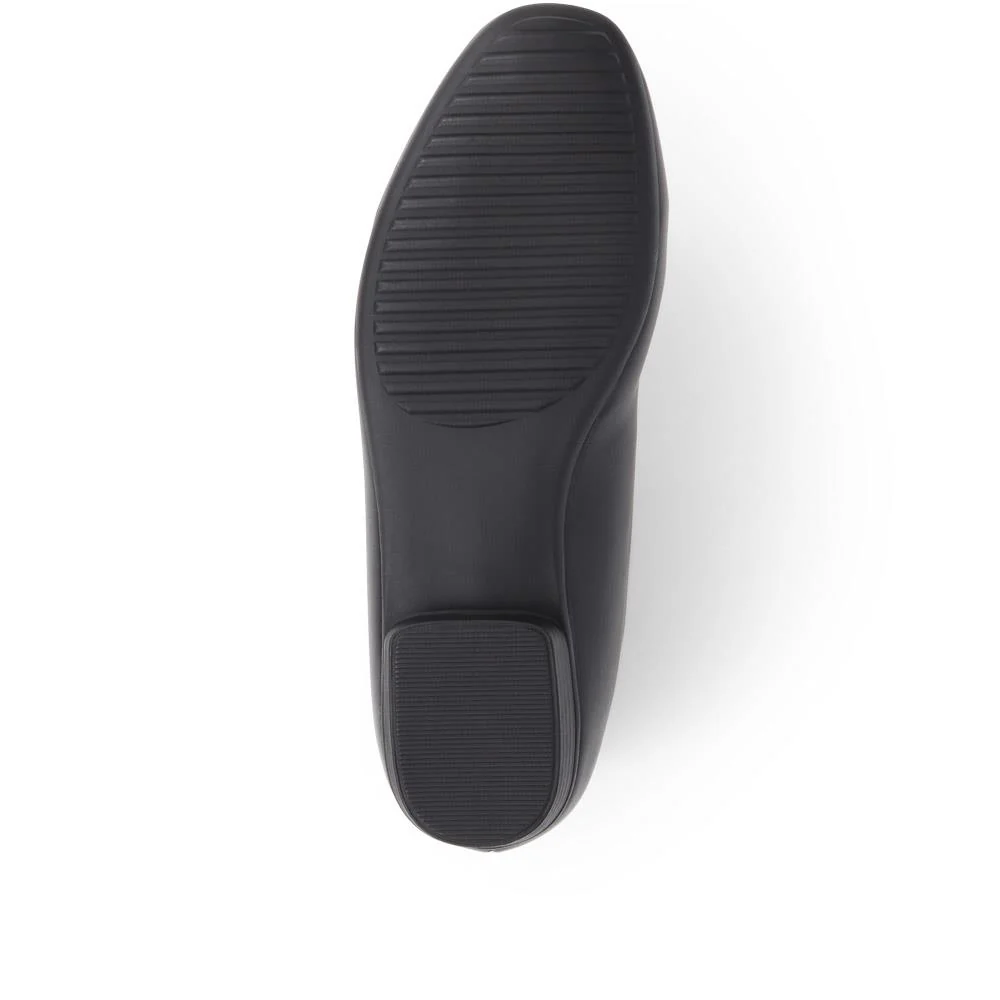 Rounded-Toe Ballet Flats - WK39001 / 324 950 - Black - Image 4