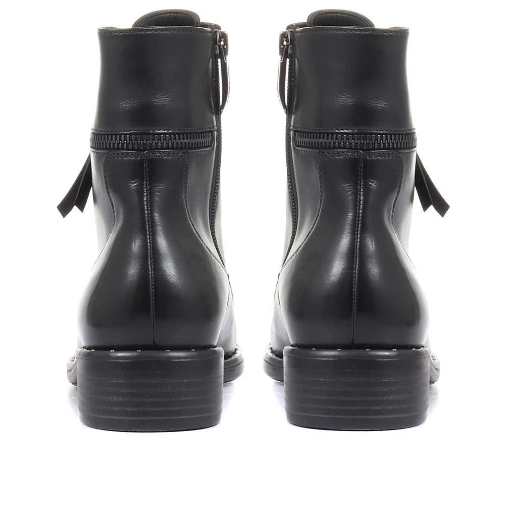 Roxana 04 Leather Hiker Boots - SINO30517 / 318 120 - Black - Image 3
