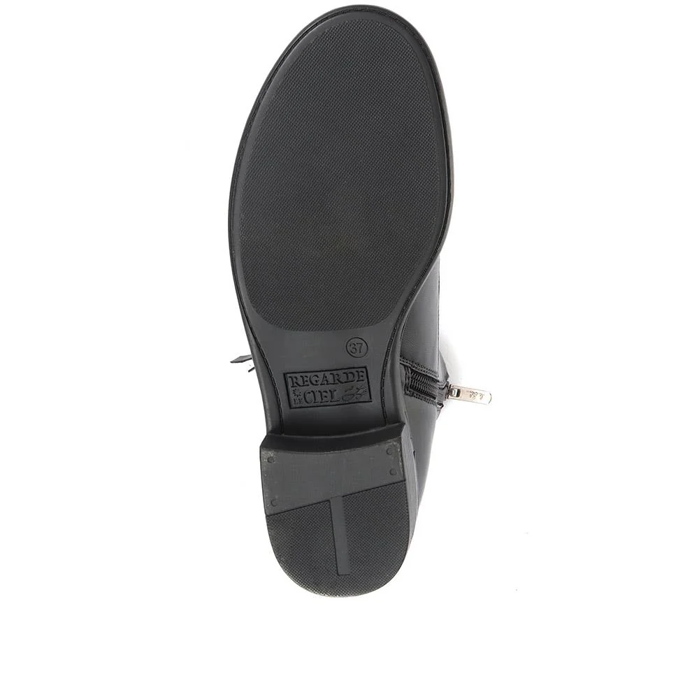 Roxana 04 Leather Hiker Boots - SINO30517 / 318 120 - Black - Image 7