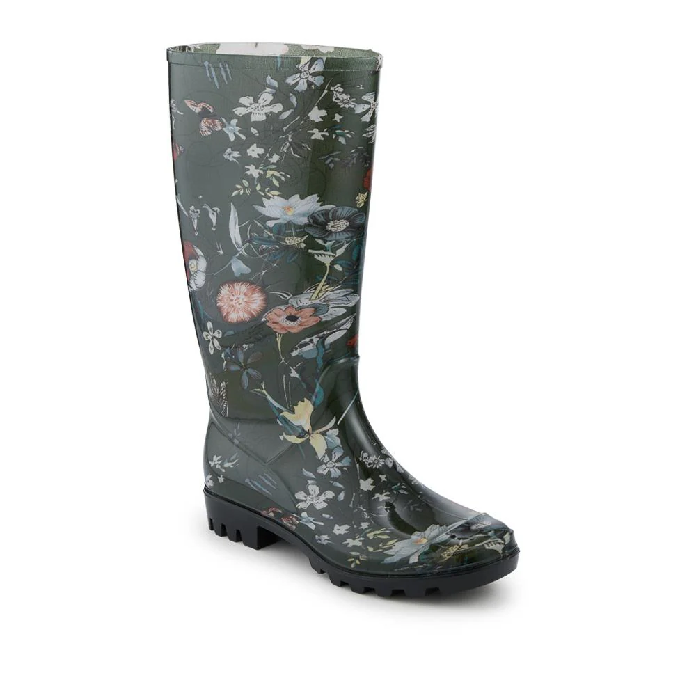Rubber Waterproof Wellies - FEI42001 / 328 457 - Green Floral