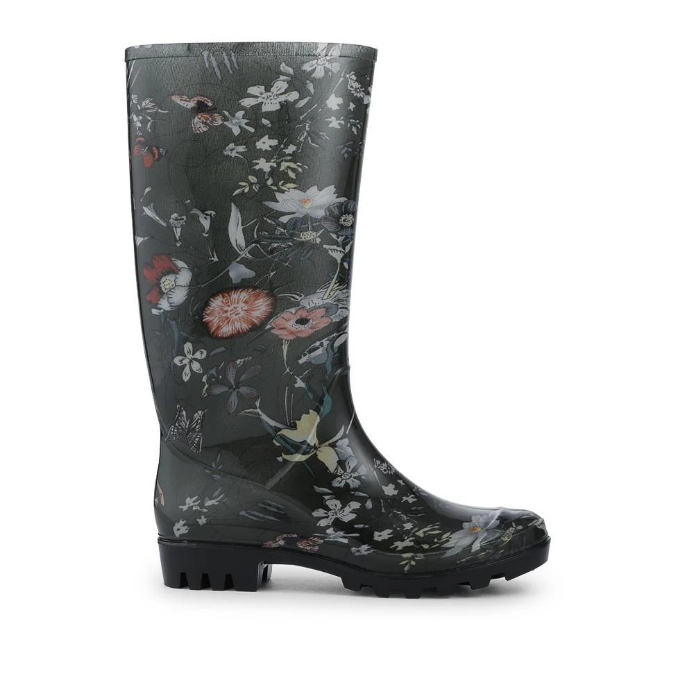 Rubber Waterproof Wellies - FEI42001 / 328 457 - Green Floral - Image 2