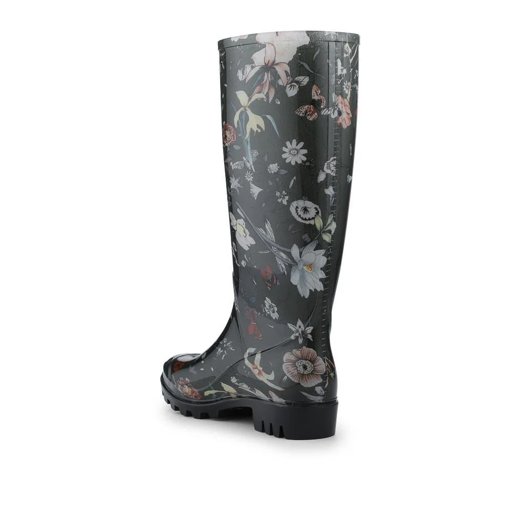 Rubber Waterproof Wellies - FEI42001 / 328 457 - Green Floral - Image 3