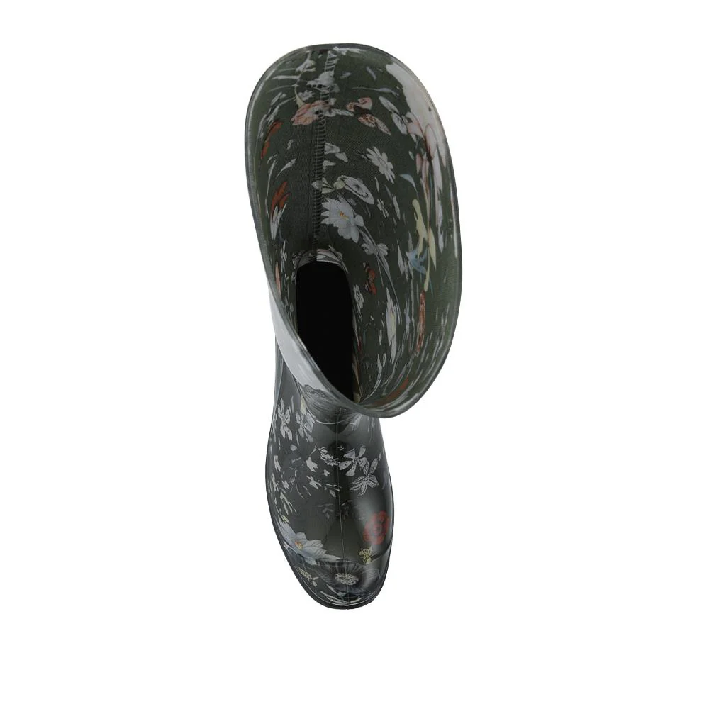 Rubber Waterproof Wellies - FEI42001 / 328 457 - Green Floral - Image 4