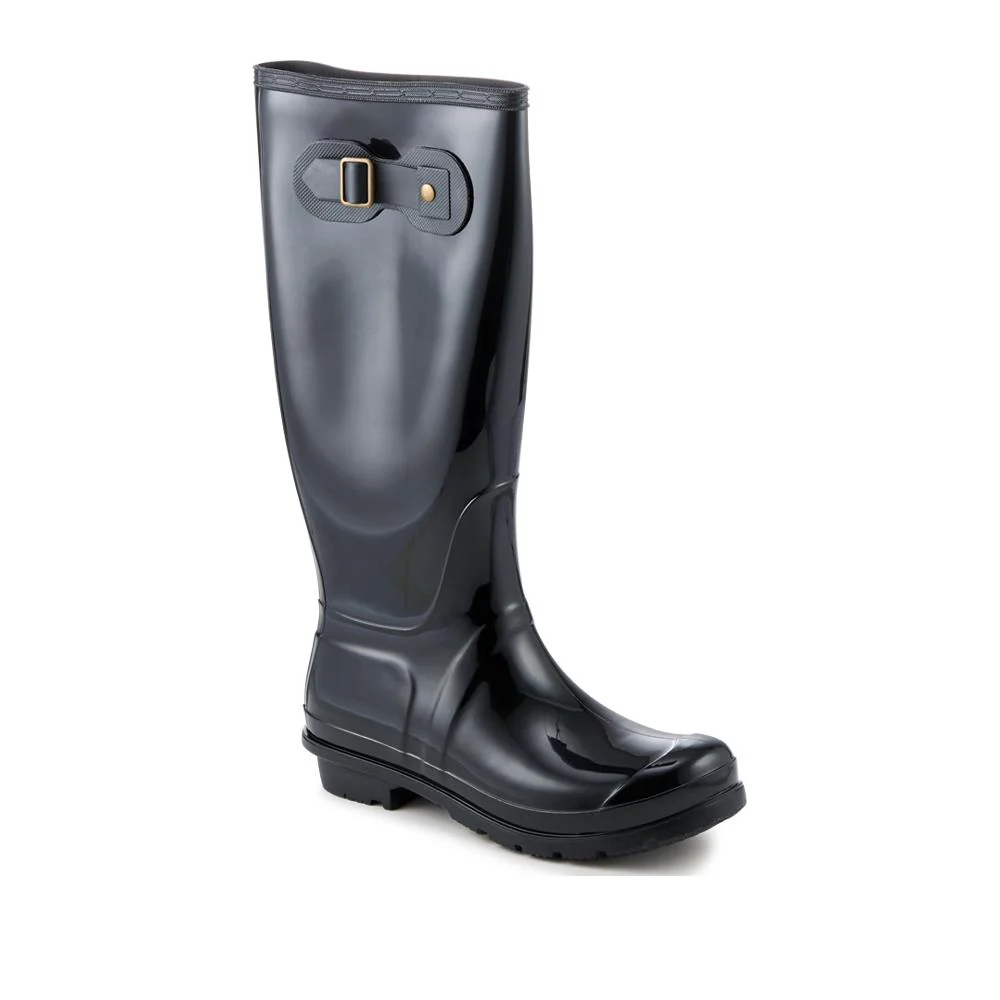 Rugged Comfy Welly Boots - ZHE42001 / 328 494 - Black