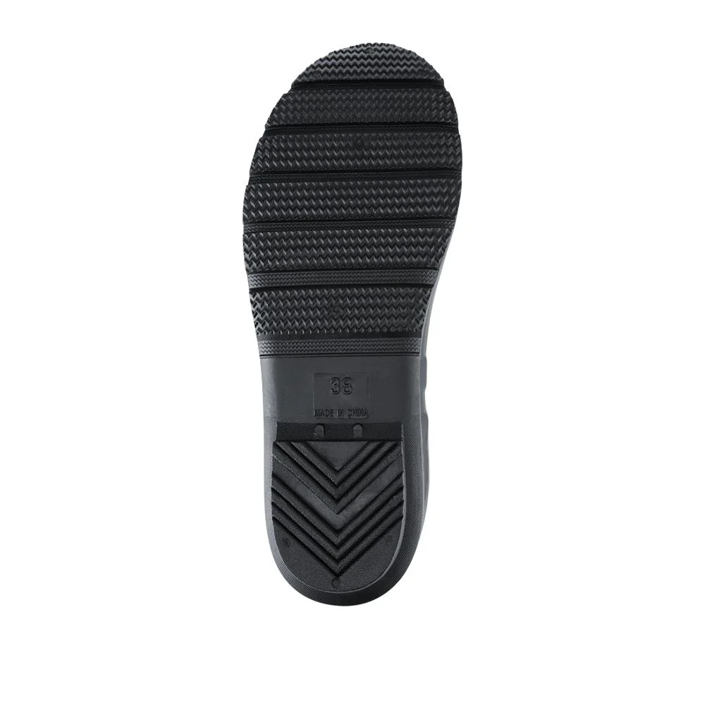 Rugged Comfy Welly Boots - ZHE42001 / 328 494 - Black - Image 5