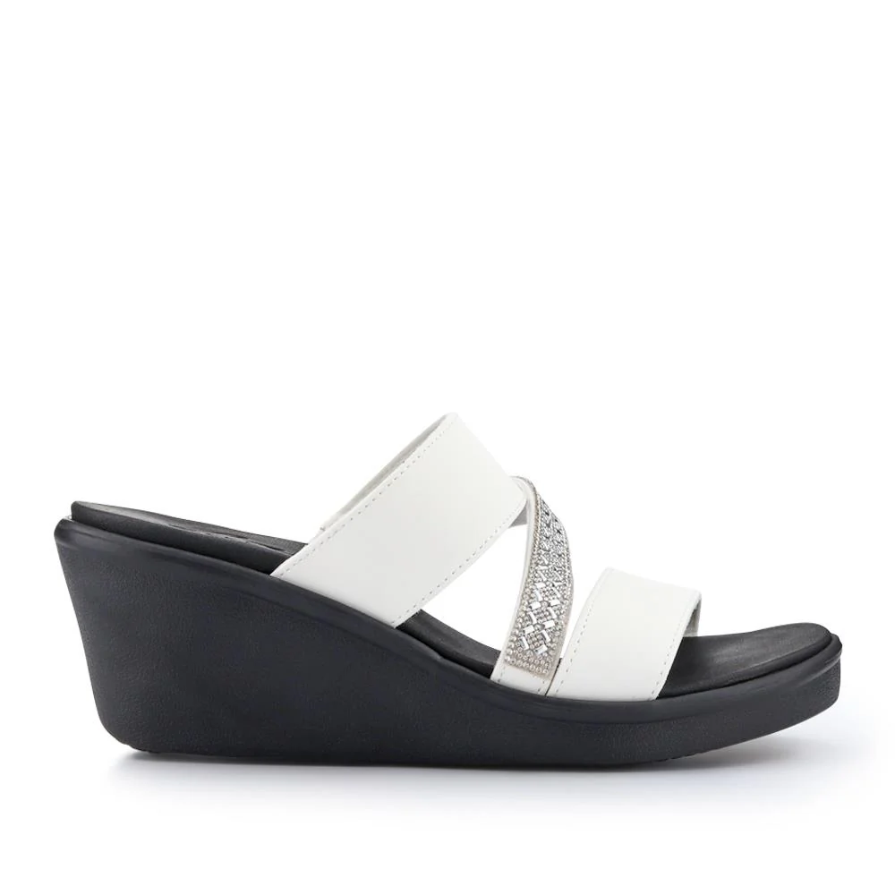 Rumble On Wedge-Heeled Mules - SKE41070 / 327 372 - White - Image 2