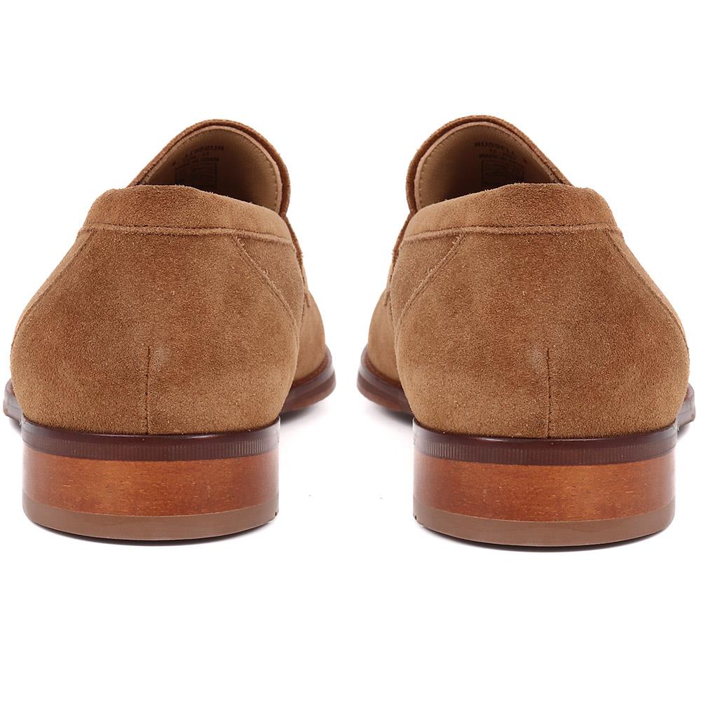 Russell Leather Penny Loafers - RUSSELL / 320 483 - Tan Suede - Image 3