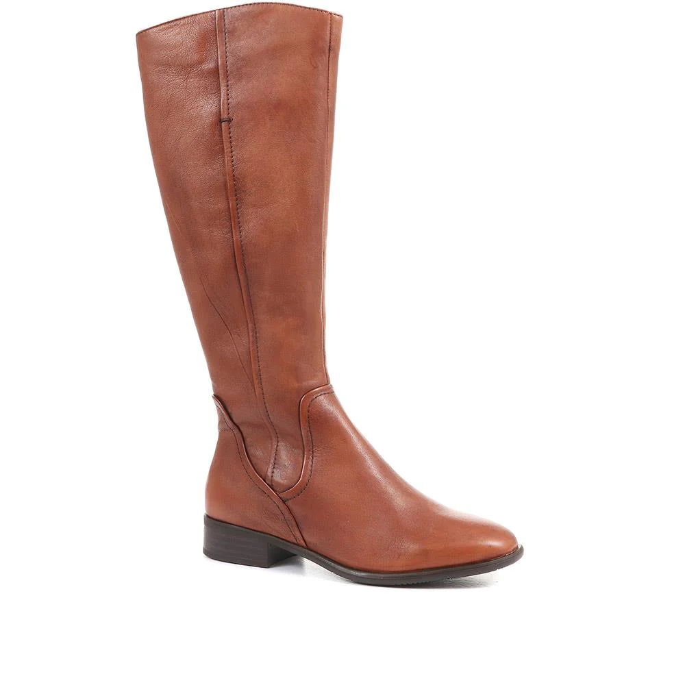 Sabina-01 Leather Knee High Boots - SINO36021 / 322 845 - Image 2
