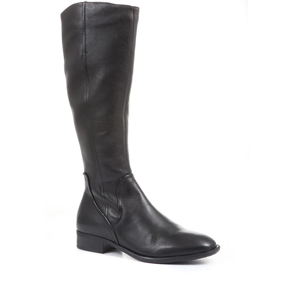 Sabina-01 Leather Knee High Boots - SINO36021 / 322 845