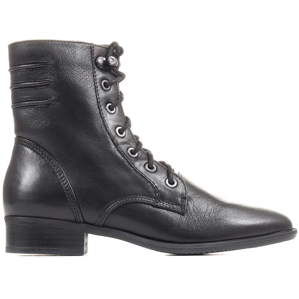 Sabina-03 Leather Ankle Boots - SINO36501 / 322 850 - Black - Image 2