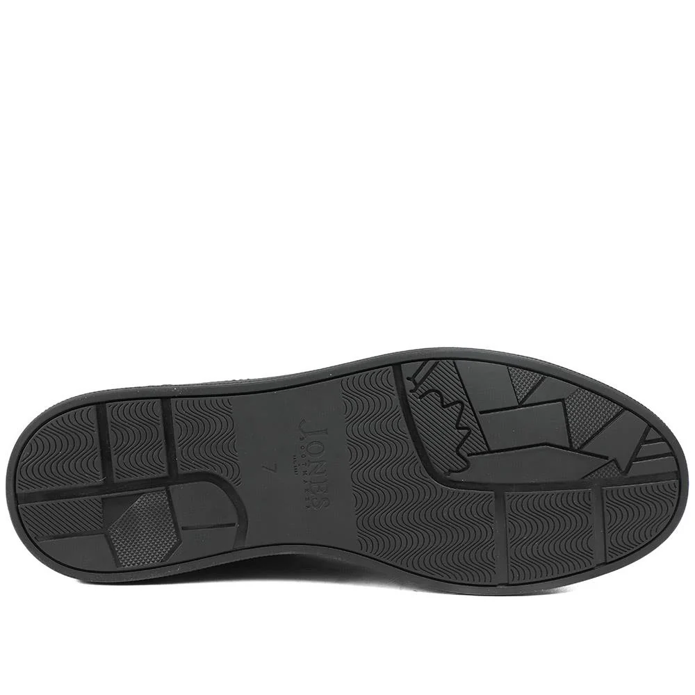 Salvador Leather Lace Up Trainers - SALVADOR / 329 339 - Black Leather - Image 5