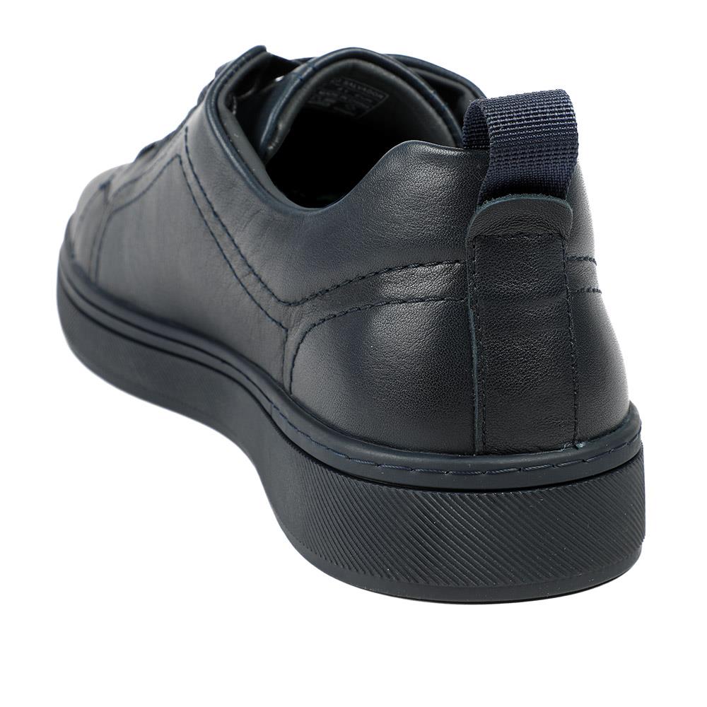 Salvador Leather Lace Up Trainers - SALVADOR / 329 339 - Navy Leather - Image 3