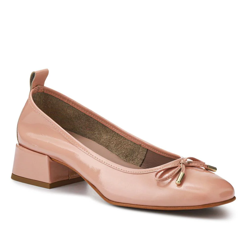 Salvaza Leather Heeled Pumps - SALVAZA / 327 687 - Beige