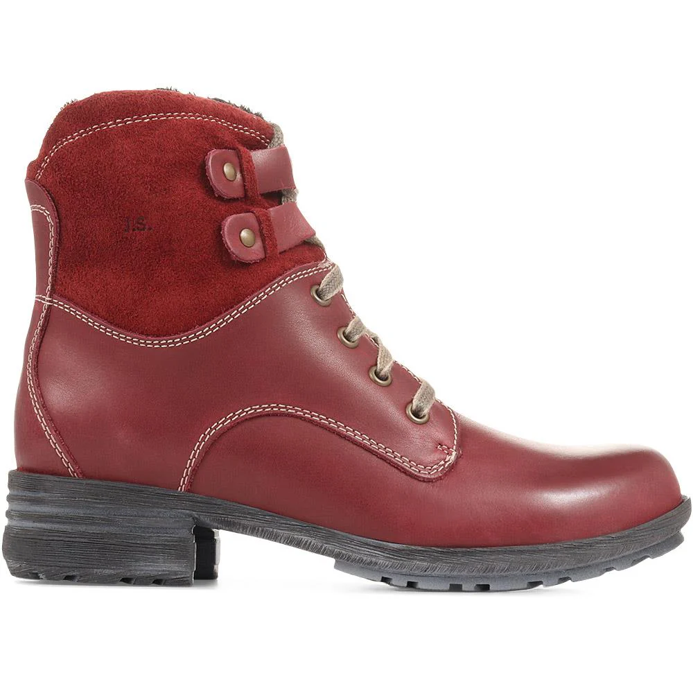 Sandra Leather Ankle Boots - JOSEF36501 / 322 735 - Burgundy - Image 2