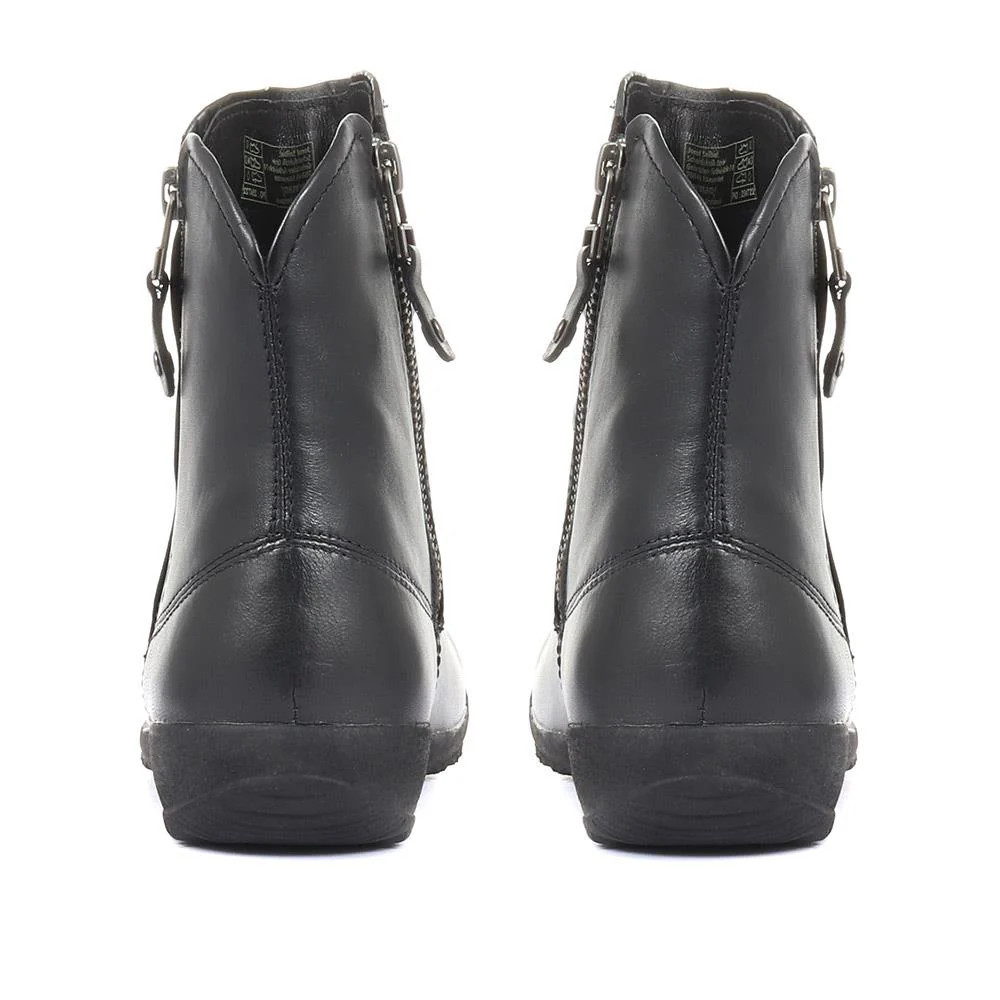 Sanja Leather Boots - JOSEF34504 / 321 002 - Black - Image 3